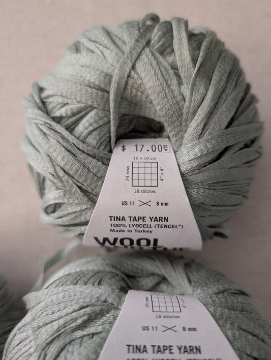 Tina Tape Yarn - Eucalyptus Green