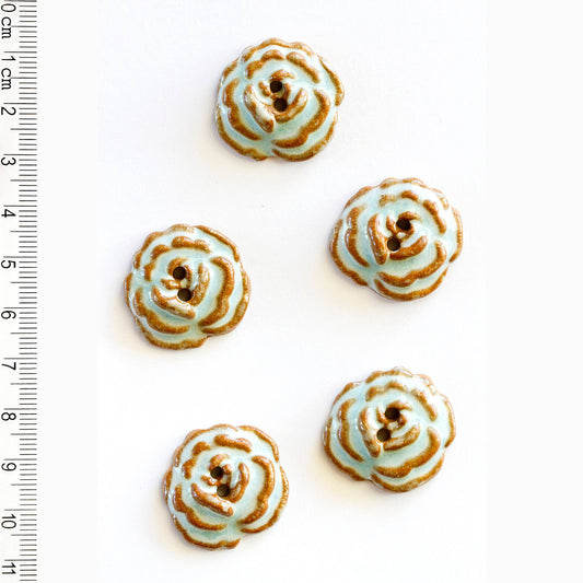 Handmade Classic Rose Buttons
