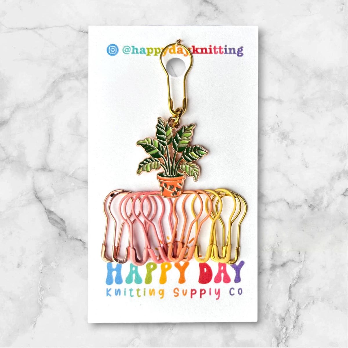 Happy Houseplant Progress Keeper with Bulb Pin Markers