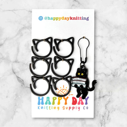 Cat Friends Stitch Markers