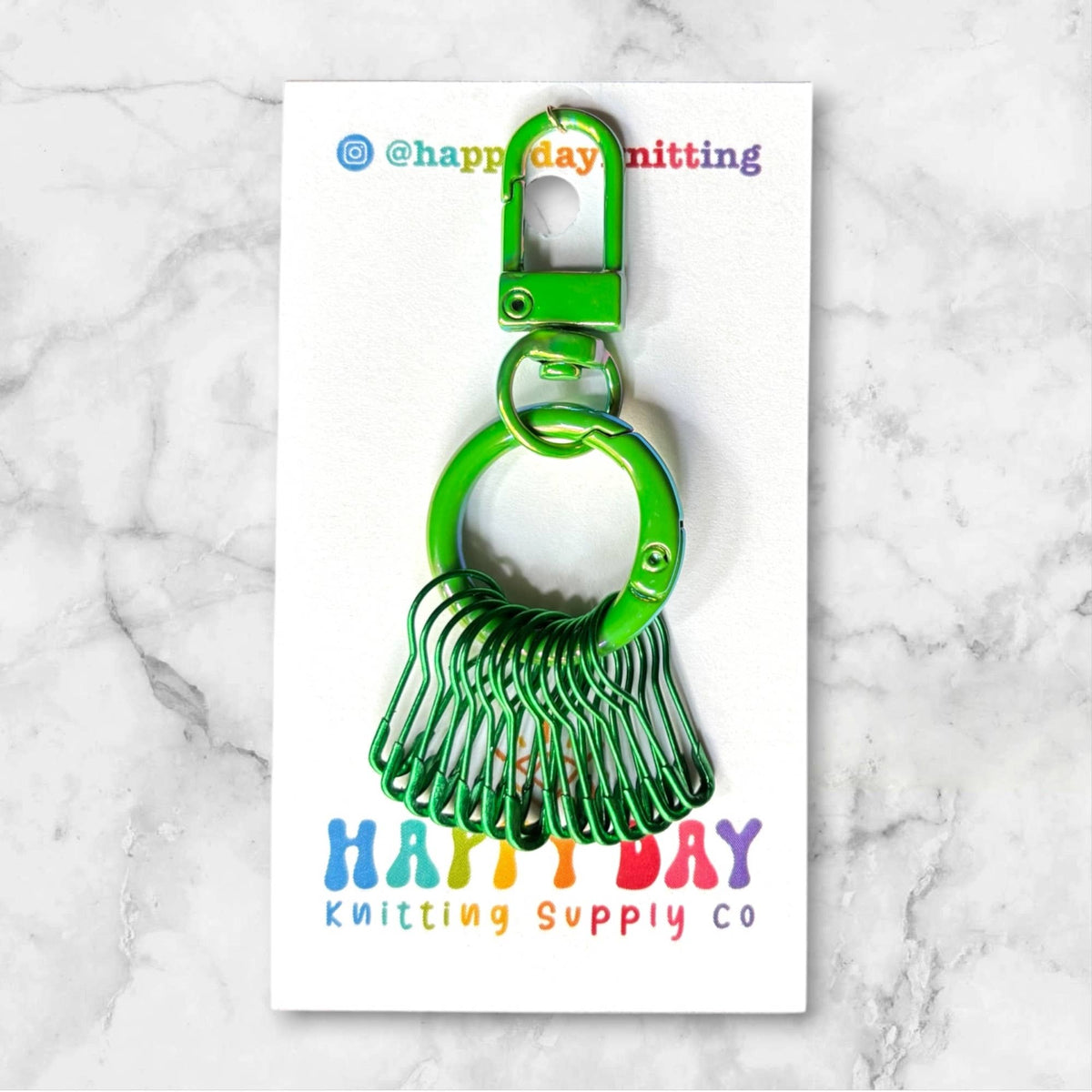 Stitch Marker Holder with 12 Markers