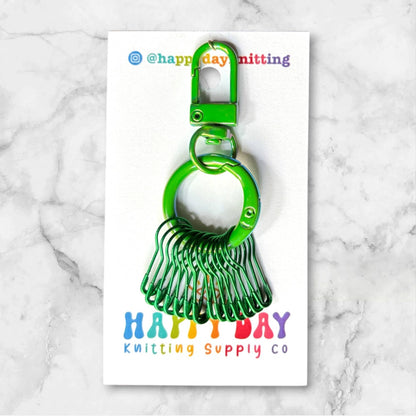 Stitch Marker Holder with 12 Markers