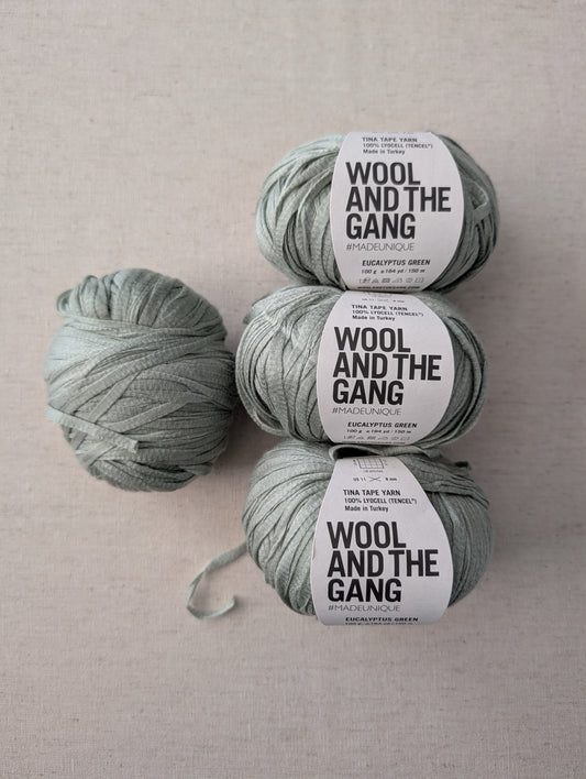 Tina Tape Yarn - Eucalyptus Green